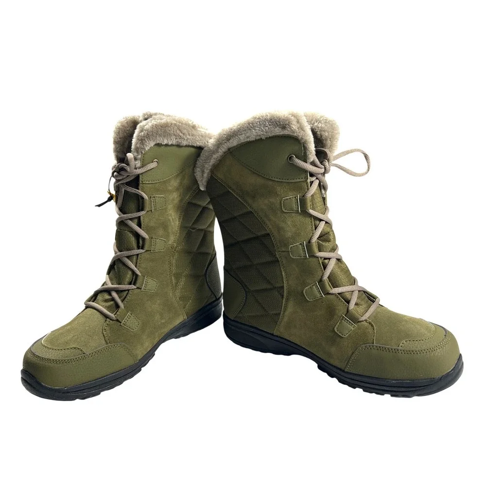 Columbia Minx Shorty III Winter Boot Size 11 Nori Green Waterproof Insulated NWT